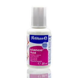 Fluid corector (pasta corectoare) Pelikan Blanco 335844 338590 300872, 20ml, pe baza de solvent, cu pensula