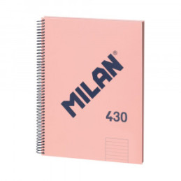 CAIET A4 80 FILE DR SPIRA MILAN ROZ 57142E80P