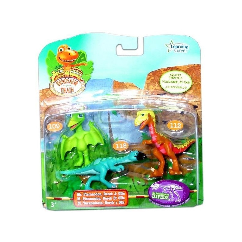 Set 3 figurine T-REX Express (Derek, Ollie si Domnul Pteranodon) TOMY Set 3 figurine T-REX Express (Derek, Ollie si Domnul Pteranodon) TOMY
