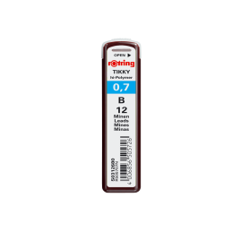 Mine creion mecanic Rotring Tikky, 0.7mm, B, set 12 buc