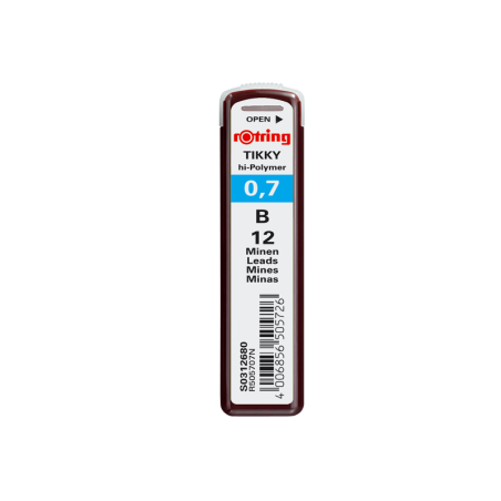 kidsmagicstore.ro|Mine creion mecanic Rotring Tikky, 0.7mm, B, set 12 buc6,27 lei5,64 leiRotringNoutati4006856505726