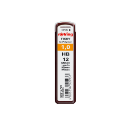 Mine creion mecanic Rotring Tikky, 1.0mm, HB, set 12 buc