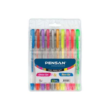 PIX PENSAN GEL MY KING GLITTER+NEON SET 102227/GN10