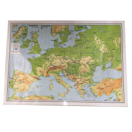 Plansa A4 EUROPA fizica/politica