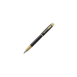 Stilou Parker IM Royal S0856190 1931645, penita iridium, alimentare rezerve sau convertor Parker, corp din alama negru lucios