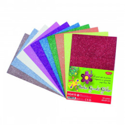 HARTIE GUMATA GLITTER HG410 20X30CM 10COLI 10CUL DACO
