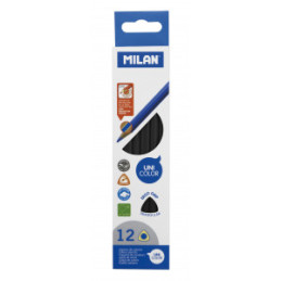 CREION COLOR UNICOLOR SET 12 MILAN NEGRU 0722318012