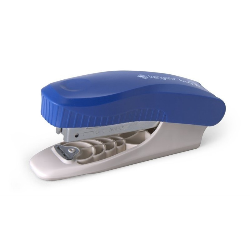 Capsator Kangaro Trendy35, 24/6, 25 coli, 45mm, plastic, albastru Capsator Kangaro Trendy35, 24/6, 25 coli, 45mm, plastic, albastru
