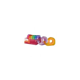 Banda adeziva Eagle TY2040VM, pentru ambalare, 13mm, transparent, cu dispenser diverse culori, cutie 6 buc