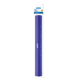 LINIAR 30CM FLEXIBIL ALBASTRU MILAN 353801