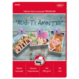 HARTIE FOTO A4 230G 20 COLI DACO HF423