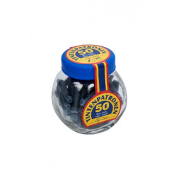 Patroane cerneala scurte (rezerve) Colorarte 522823 30400704, cerneala albastra, borcan PVC 50 buc