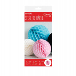 ACCESORII CRAFT - AD182RZ SFERE DE HARTIE SET5 DACO RZ