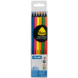 CREION COLOR 6 FLUO LEMN NEGRU MILAN 0752306