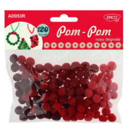ACCESORII CRAFT - AD053 ROSU POM POM DEGRADE