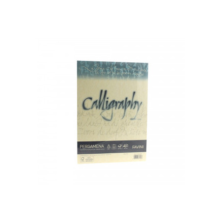 HARTIE CALIGRAFICA 190G/MP A4 50COLI CREM FAVINI PERGAMENA A692084