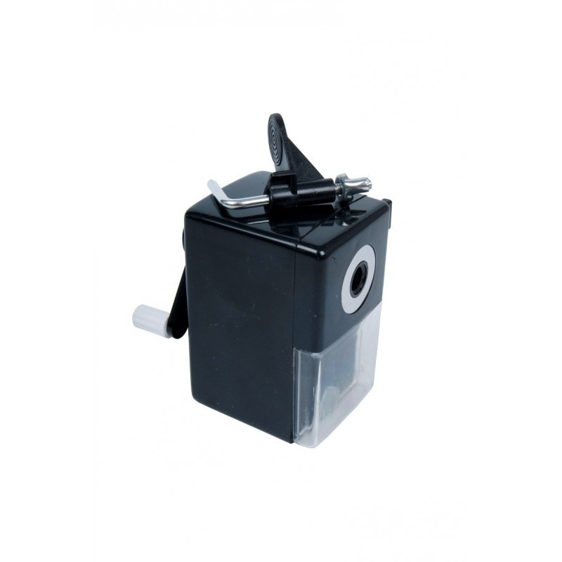 Ascutitoare mecanica CNX 818, 1 orificiu, 8-11mm, cu manivela, plastic, negru, suport de prindere birou Ascutitoare mecanica CNX 818, 1 orificiu, 8-11mm, cu manivela, plastic, negru, suport de prindere birou