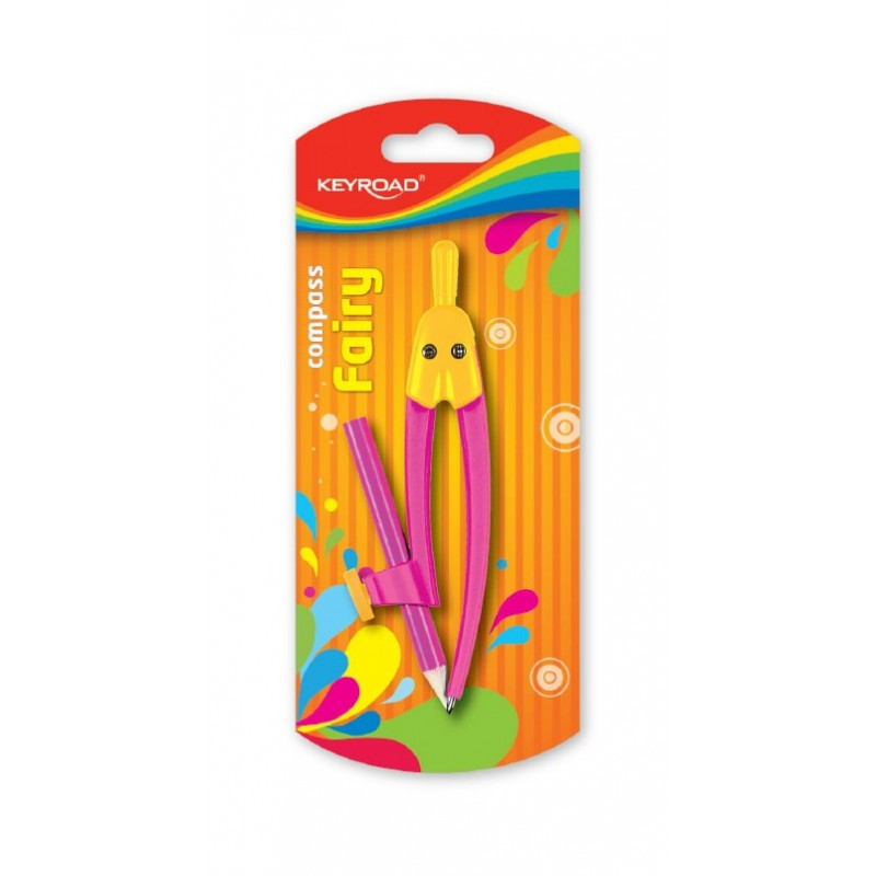 Compas plastic Keyroad Standard Fairy, KR971091, 1 bucati/blister Compas plastic Keyroad Standard Fairy, KR971091, 1 bucati/blister