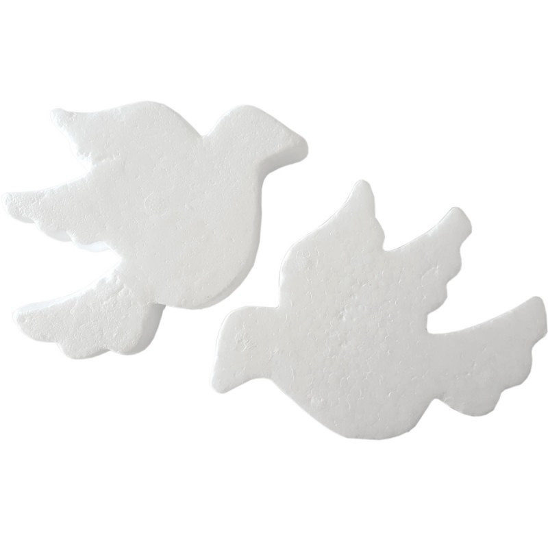 Accesorii creatie - polistiren - porumbel, alb, set 2 buc, Colorarte Accesorii creatie - polistiren - porumbel, alb, set 2 buc, Colorarte