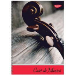 CAIET MUZICA A4 24 FILE SPIRA DACO CT301