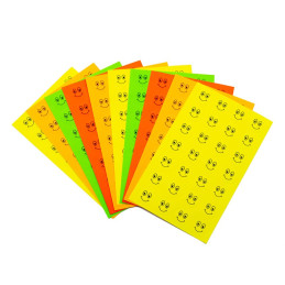 Abtibilduri - calificativ Bine, 28 buc/coala, 10 coli, 280 buc, 20mm, 28/A6, set 10 coli, Colorarte