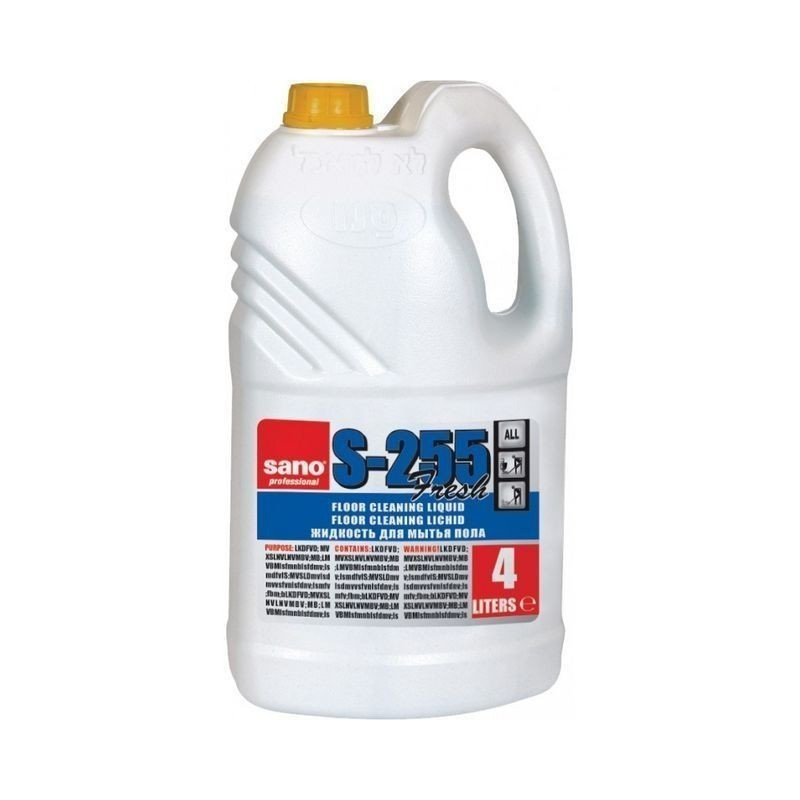 Detergent pentru pardoseli Sano Fresh, 4l, pentru uz profesional, S-255 Detergent pentru pardoseli Sano Fresh, 4l, pentru uz profesional, S-255