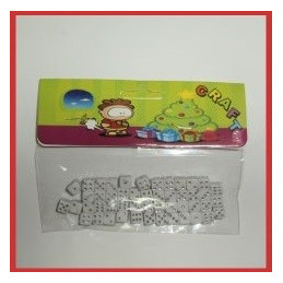 Set margele in forma de zaruri culoare alba