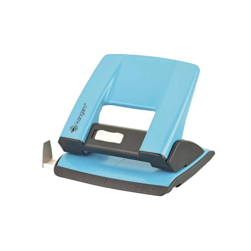 Perforator Kangaro AION-20, 20 coli, metalic, bleu Perforator Kangaro AION-20, 20 coli, metalic, bleu