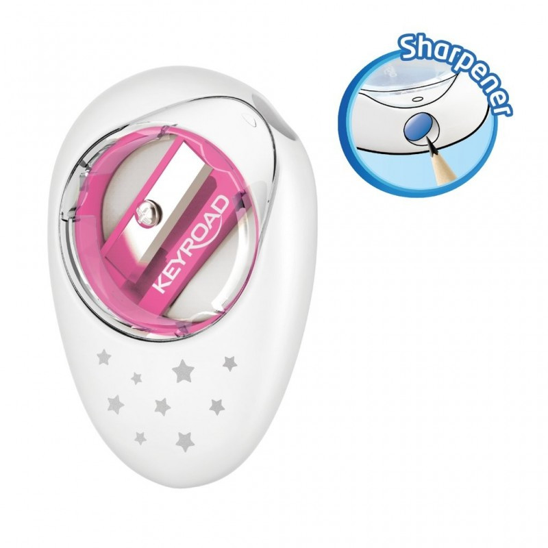 Ascutitoare simpla Keyroad Cappy KR971385, 1 orificiu, plastic, cu radiera, diverse culori Ascutitoare simpla Keyroad Cappy KR971385, 1 orificiu, plastic, cu radiera, diverse culori