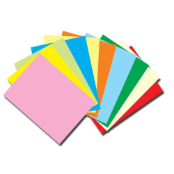 Hartie colorata asortata A4 10 culori, set de 100 coli