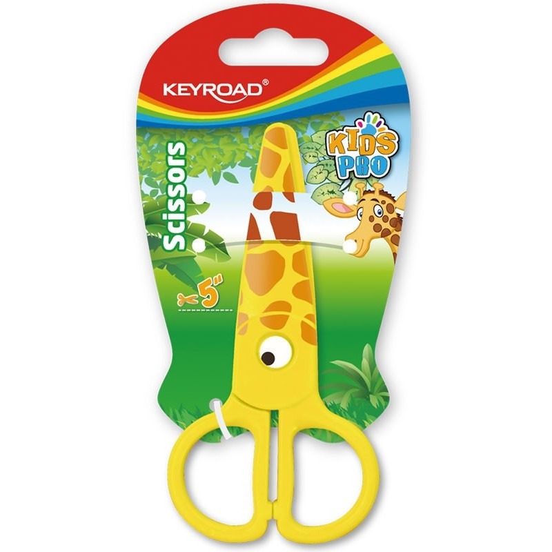 Foarfeca Keyroad Kids Pro KR971402, 13.0cm, plastic, prescolari, girafa, blister Foarfeca Keyroad Kids Pro KR971402, 13.0cm, plastic, prescolari, girafa, blister