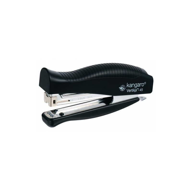 Capsator Kangaro VERTIKA-45, 24/6, 30 coli, 64mm, plastic, negru Capsator Kangaro VERTIKA-45, 24/6, 30 coli, 64mm, plastic, negru