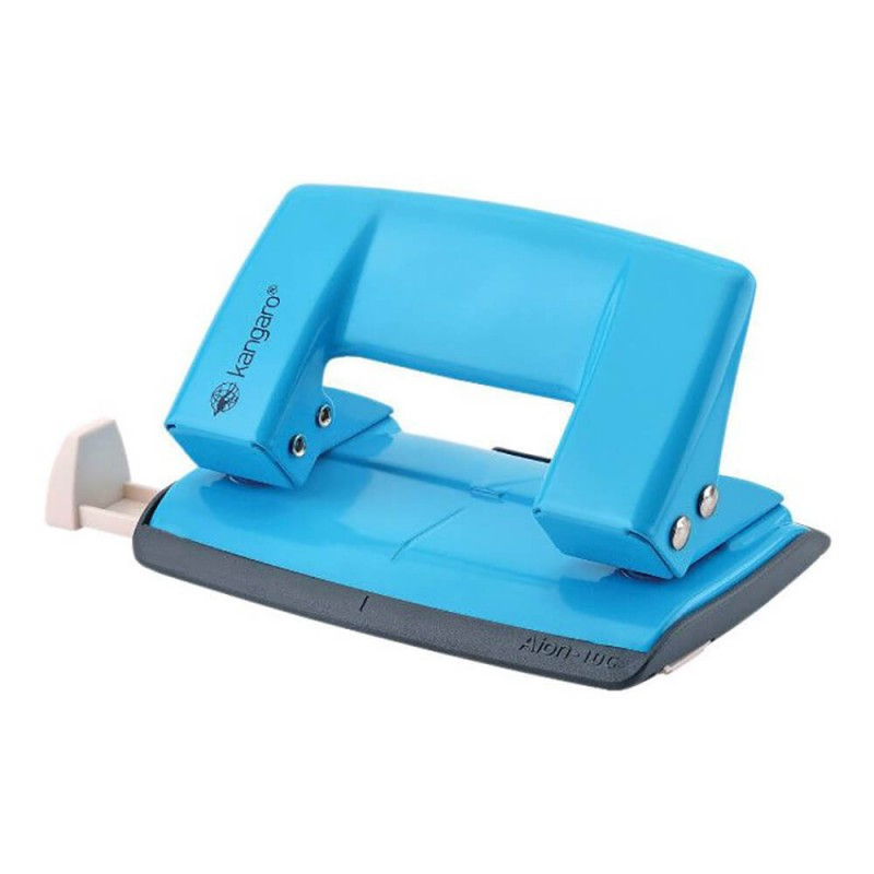 Perforator Kangaro AION-10G/S, 10 coli, metalic, albastru turqoise, blister Perforator Kangaro AION-10G/S, 10 coli, metalic, albastru turqoise, blister