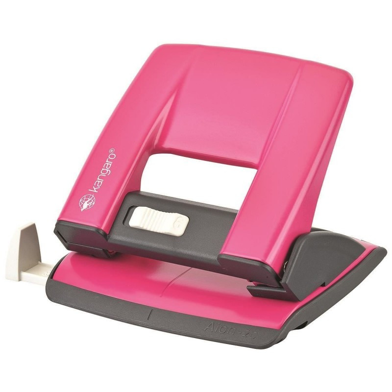 Perforator Kangaro AION-20/S, 20 coli, metalic, roz fucsia, blister Perforator Kangaro AION-20/S, 20 coli, metalic, roz fucsia, blister