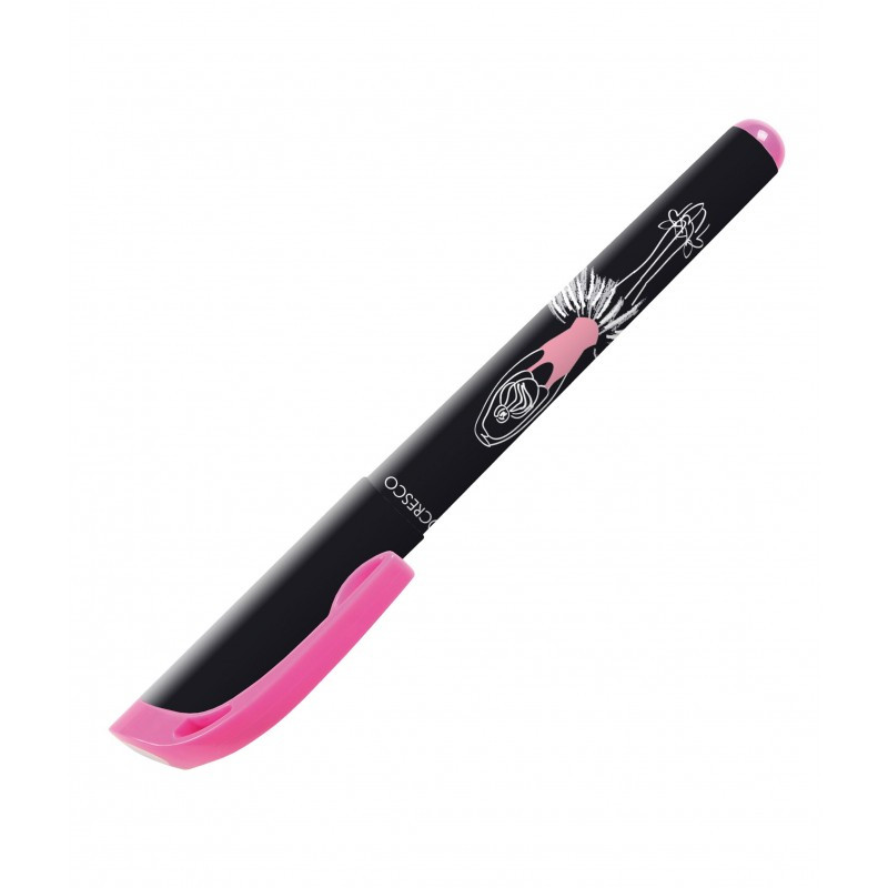Stilou Cresco Crazy Sweet Girls 270005, penita iridium, alimentare rezerve, corp plastic diverse culori Stilou Cresco Crazy Sweet Girls 270005, penita iridium, alimentare rezerve, corp plastic diverse culori