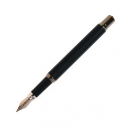 Stilou Cresco EXCLUSIVE S 830140, penita iridium, alimentare rezerve, corp metalic negru