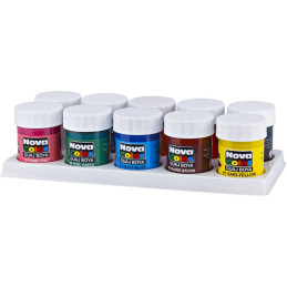 Culori guasa Nova Color, 10 culori x 25ml, NC-114