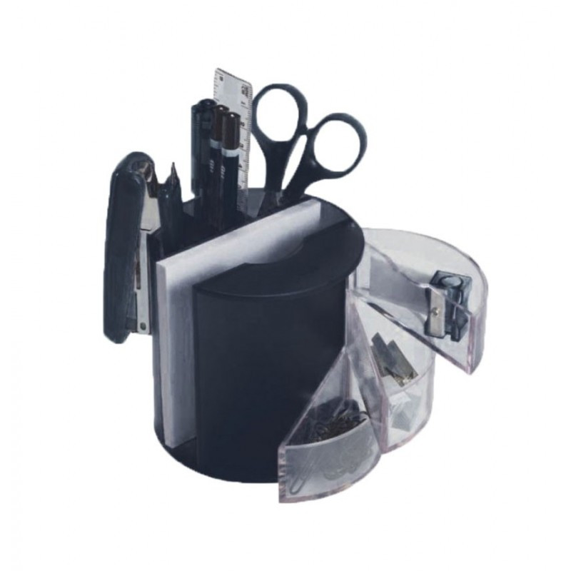 Suport instrumente de scris Eagle S901, echipat, plastic, negru Suport instrumente de scris Eagle S901, echipat, plastic, negru