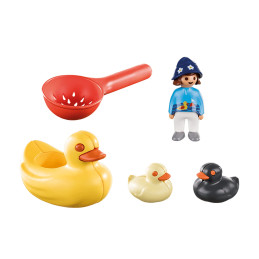 Playmobil - 1.2.3 Familie De Ratuste Pe Apa