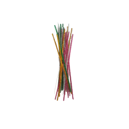 Accesorii creatie - sarma plusata, diverse culori, cu sclipici, set 25 buc, Colorarte