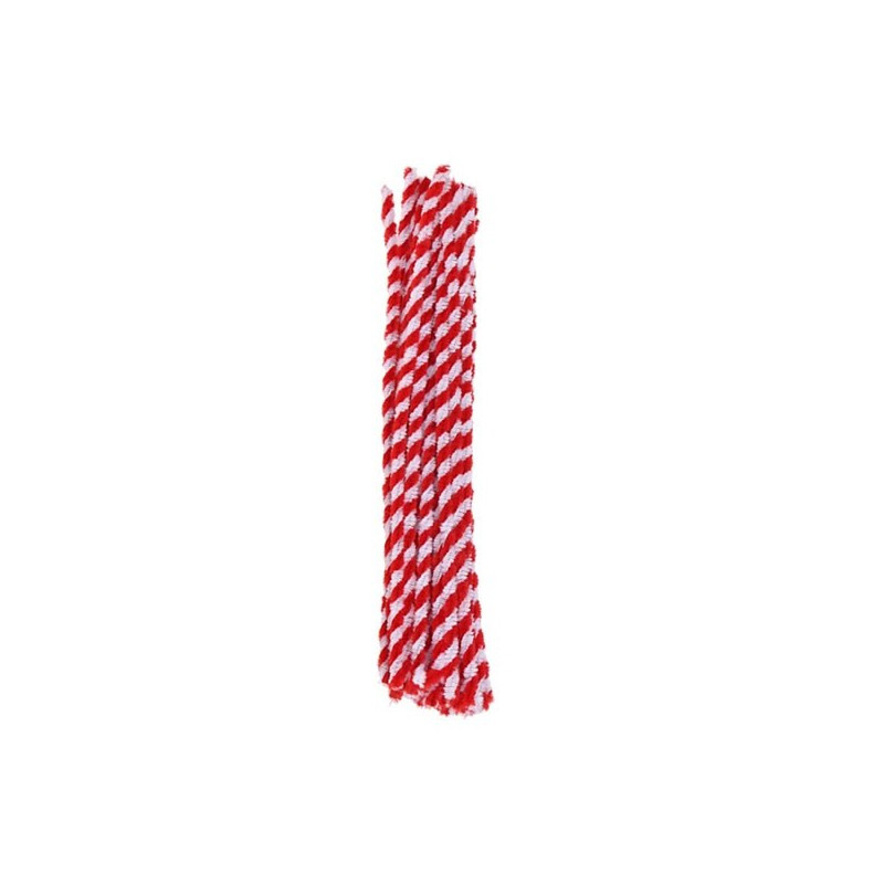 Accesorii creatie - sarma plusata, alb, rosu, rasucita, set 10 buc, Colorarte Accesorii creatie - sarma plusata, alb, rosu, rasucita, set 10 buc, Colorarte